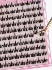 100 Clusters Glue-Free Puppy Style False Eyelashes, Korean & Japanese Style, C Curl, 8-12mm Mixed Length, Create Natural Puppy Eye Makeup, Glue-Free Application, DIY Customizable, Save Makeup Time, Soft Realistic Hair Bundles Lightweight Comfortable Fit To Eye Shape, Suitable For Beginners Easy To Use, Reusable, Perfect For Daily Outings, Dates, Travel, Parties And Holiday Makeup, Great Holiday Gift For Best Friend Or Girlfriend - C - View 8