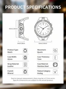 Guess Unisex Quartz Analog Wristwatch Black Leather Strap Geometric Monogram Pattern Dial Graphic Details For Business Casual And Sophisticated Daily Style - Black - View 7
