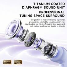2026 New Design True Wireless In-Ear And Clip-On TWS Couples Fasion Daul Bluetooth 6.0 Headset Mini Couples Earbuds Gaming TWS HIFI Bass Stereo HD Calling Earphones For Android For Iphone Cellphone Sports Earpieces For Halloween's Day Gift - View 6