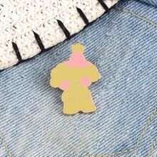 1Pc Of Soft And Cute Party Puppy Calendar Cute Pet Cartoon Pattern Enamel Brooch Suitable For Young Students Backpack Jacket Healing Decorative Brooch - Multicolor - View 4