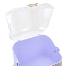 LIVINGANDHOME 14 Colors Multi-Function Makeup Storage Case, Cosmetics Organizer, Jewelry Organizer Case, Finishing Box, Makeup Storage Box, Cosmetic Box, JewelryBox, Makeup Organizer, Makeup Storage Organizer,Cabinet Decorative - Purple - View 9