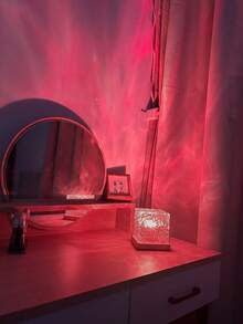 1pc 16-Color Water Ripple Aurora Night Light, Square Projection Lamp With Touch/Remote Control, USB Powered, Suitable For Bedroom And Outdoor, Decorative Projection Light, Party Lighting, Vibrant Colors, Compact Design, Party Planner - Multicolor - View 6