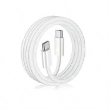 Apple 原廠 USB-C 轉 C / USB-C 轉 Lightning 編織充電線 1M/2M 白色，相容 iPhone iPad，高強度耐磨便攜原廠線 - 白色 - 查看 14