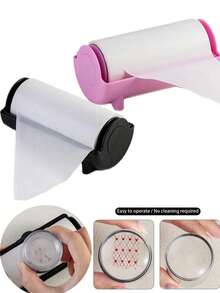 Papel Descartável para Limpeza de Impressão de Arte de Unhas, Nova Solução de Limpeza de Placa de Aço, Removedor de Carimbo de Transferência, Ferramenta de Limpeza de Carimbo Não Danosa - Multicolorido - Visão 2