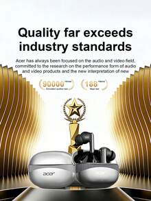 Genuine New Acer OHR750 Earbuds: ENC Call Noise Reduction, 20H Battery, Comfy In-Ear Fit, Bluetooth 5.4, Cinema Sound, Touch Control, Type-C Fast Charge With Charging Case - View 4