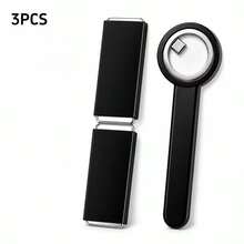 3Pcs Cat Eye Nail Tools Set, For Swirl Wide Light Nail Effect Design - Black - View 1