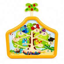 1pc Magnetic Maze Board Toy, Montessori Preschool Learning Bead Puzzle, Fine Motor Skills And Hand-Eye Coordination Activity Toy, Travel Toy Gift For Boys And Girls - Brush Drawing Board - View 14