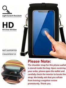 Multifunctional Women's Touchscreen Phone Wallet, Mini Flap Crossbody Bag, Fashion Card Slot Wallet, Vertical Phone Bag - Multicolor - View 11