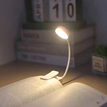 This Mini Clip-On Night Light Is Perfect For Bedroom Reading. It Features Adjustable Brightness And A 360° Flexible Neck Support, Making It Ideal For Eye-Friendly Reading. It Is Compatible With Tablets And Battery-Powered (Batteries Not Included). - Clip-on Desk Lamp - View 3