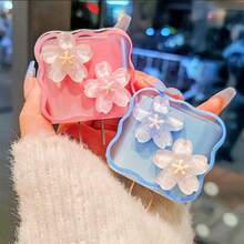 1 Set Wavy 3D Cherry Blossom Charger Protective Case, 3D Floral Data Cable Protector, Compatible With Apple 18W/20W PD Fast Charging, Ideal Gift Choice, Niche Gentle Spring/Summer Gift For Girlfriend - Multicolor - View 4