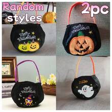 2pcs Halloween Limited Pumpkin Multi-Functional Storage Bag, Can Store Candy, Trick Or Treat Bag, Holiday Gift - A - View 8