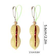 1/5/10/20PCS Bentuk Kacang Polong, Dapat Digantung untuk Dibawa Gantungan Kunci Kacang Polong Mini Lucu Kartun Edamame, Hadiah Pesta, Acara, Kehidupan, Gantungan Kunci Kantor dan Belajar - Kacang Polong Dekompresi - View 8
