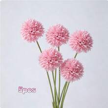 5/25/1pc Artificial Dahlia/Realistic Chrysanthemum - Pink Bouquet, Easy To Use, Durable, Lavender Fake Rose With Stem, Suitable For DIY Wedding Decor, Centerpiece, Bouquet And Flower Basket, Home Decor - Multicolor - View 13