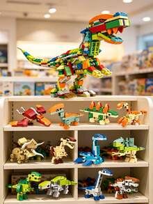 Youleli 36pcs Mini Animal Building Blocks Set, DIY Compatible With Classic Small Particle Building Toys, Children's STEM Educational Toys, Birthday Party Favors - Mixed Color - View 3