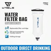 1個大容量 WRELS 水袋，健身配件，戶外露營必備水容器，便攜可折疊，大容量儲水，TPU 材質 - 大容量 - 查看 8