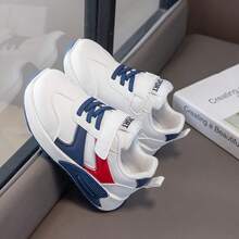1 par de zapatos deportivos de moda 2026, zapatos casuales estilo universitario para niños, adecuados para todas las estaciones - Azul - Ver 3
