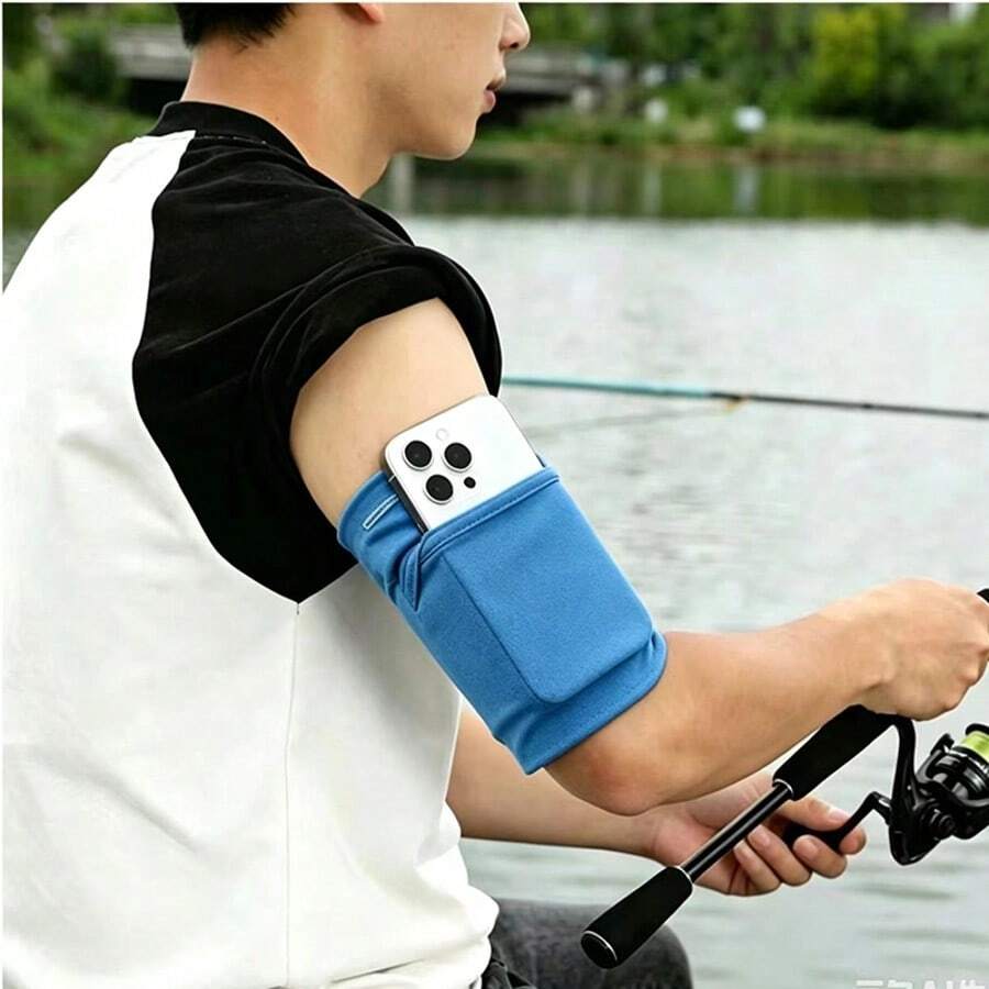 1pc Unisex Portable Sports Running Yoga Fitness Gear Key Card Storage Multifunctional Phone Arm Bag Sleeve Protector Wrist Bag Elbow Sleeve