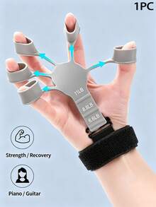 1PC Adjustable Resistance Finger Strength Trainer, Adjustable Grip Exerciser, Arm Workout, Professional Fitness Equipment For Men, Student Finger Rehabilitation Training, Arm And Wrist Muscle Exercise, Suitable For Arm And Palm Muscle Training And Rehabilitation, Ideal For Athletes And Daily Use - Multicolor - View 16