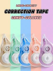6Pcs / 5Pcs Silent Correction Tape, Correction Of Writing Errors, Suitable For Schools, Offices - Sets - View 6