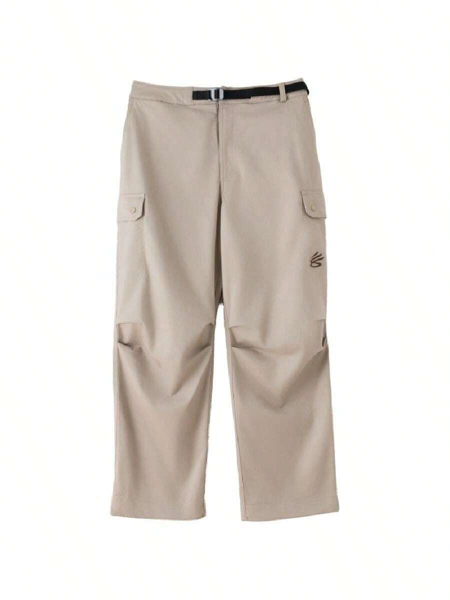 Under Armour Men's Sports Long Pants APAC Curry Spr Utility Pts 26 Summer New Cargo Style Casual Straight Leg Pants 6014300-203 - Forest Dog Brown Gray - View 1