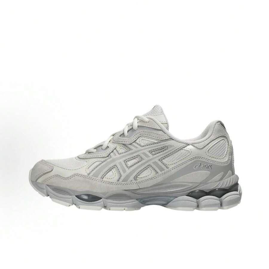 ASICS Gel-NYC Sneakers - Authentic Unisex Retro Lifestyle Running Shoes | Viral 2026 Sportstyle Urban Trainers | Premium Gel Technology Cushioning | Durable Suede & Mesh Performance Footwear | Classic Comfort Daily Sneakers - Light Gray - 查看 1