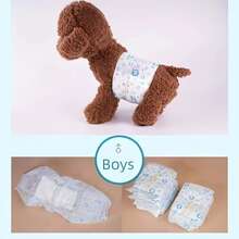 12pcs Disposable Leak-Proof Pet Diapers, Male Dog Pee Pads, Male Dog Diapers, Dog Diaper Pads, Male Dog Disposable Diapers - Keep Your Home Cleaner And Your Pet More Comfortable - Male Dog - View 8