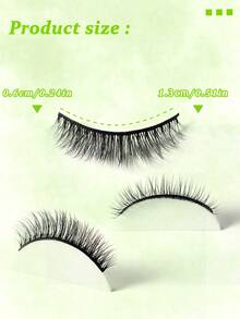 10 Pairs Natural Look Lashes Faux Mink 3D Volume Wispy False Eyelashes Short Light Volume Fake Eye Lashes Pack Reusable Soft Faux Mink Eyelashes - 黑色 - 查看 3
