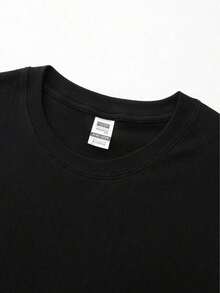 Men's Retro 80s Music Graphic T-Shirt - Vintage DJ Turntable & Vinyl Record Design With Technics School Of Music Lettering - Breathable Polyester Blen - 黑色2 - 查看 2
