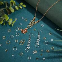 12-Grid Single Loop Jump Rings, 900pcs Mixed 4-10mm Assorted Size, Suitable For DIY Jewelry Making, Bracelet And Earring Craft Materials - Jump Ring - View 5