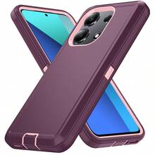 Military-Grade Shockproof Heavy-Duty Full-Body Protective Phone Case, Anti-Scratch Durable 3-In-1 Protective Cover For IPhone, Galaxy, HONOR And Other Smartphones Birthday Gift - Wine Red Powder - View 69