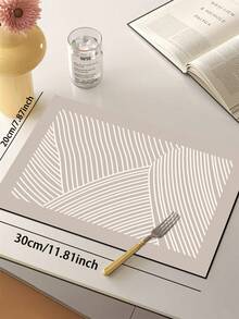 1pc Nordic Asymmetrical Curved Kitchen Diatomaceous Earth Mat, Rubber Flexible & Durable, 3.5mm Trimmable, Absorbent & Anti-Slip With Decorative Effect, Suitable For White Cabinets Healing Style Kitchen Home Decor - Multicolor - View 16