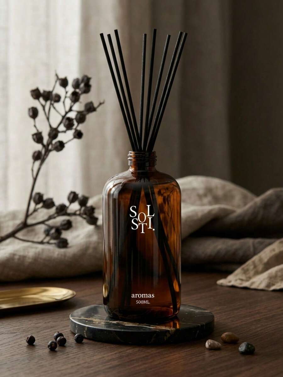 Óleo Difusor Aromático, Líquido de Recarga para Difusor Sem Chama, Adequado para Difusores de Varetas, Difusores Sem Chama (Óleo Difusor Aromático Premium Sem Chama para Hotel, Varetas para Difusor de Varetas. Óleo Essencial de Aromaterapia Sem Chama de Longa Duração, Desodorizante para Banheiro, Casa, Hotel, Fragrância Decorativa para Quarto, Fragrância de Ar, Garrafa de Aromaterapia) - Tamanho Único - Visão 1