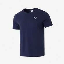 PUMA Lifestyle Series Nautical Logo Crew Neck Breathable Casual Short Sleeve T-Shirt Men's Blue - Blue - View 3