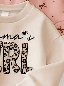 Random 4pcs/1pc Women's Casual Letter Print Crew Neck Sweatshirt, Streetwear, Autumn/Winter - Multicolor - View 4