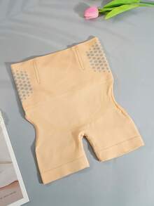 Women's Seamless Hollow Out Breathable Panties, Butt Lift And Tummy Control Design - Apricot - View 5