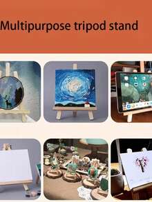 10pcs Mini Small Wooden Chalkboard Display Stands, Suitable For Wedding, Birthday, Baby Shower And Bar Tabletop Decor, Can Be Used As Party Signs, Photo Memo, Seat Cards, Business Cards, Table Number Holders - Mini Easel - View 4