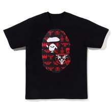 B.APE TEE Old Block Bold A.Pe Letter Oversized Tank Top Men's Summer Street Cotton Tops - 黑色 - 查看 13