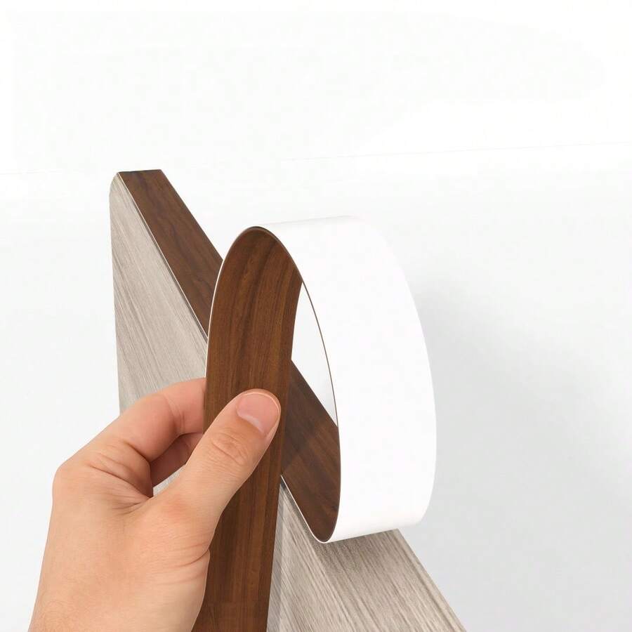 Self-Adhesive Edge Banding Tape, Wood Grain, Suitable For Door Frame Repair, Wall Crack Filling, Frame Decoration And Joint Sealing - A - View 1