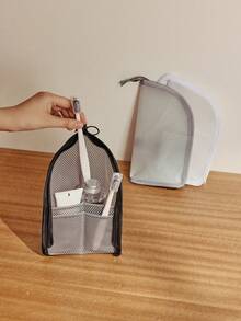 1 pieza Bolso organizador de artículos de aseo y maquillaje de gran capacidad e impermeable para viajes - Multicolor - Ver 6