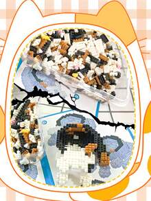 1300PCS Building Blocks , Cat Bricks.,Building Brick Set Cat Building Block Set.Construction Building Bricks Model For Adults Collection Toys.Best Gift For Friends. - Multicolor - View 6