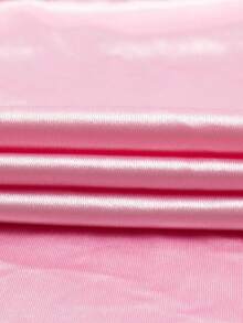 Solid Color Elegant Satin Backless Women's Cocktail Dress For Party, Wedding, Holiday, Date Pink - Pink - View 6