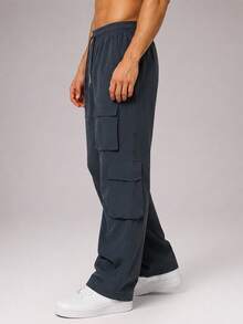 CZRLHYT Men's Lightweight Casual Long Pants, Portable For Travel, Suitable For Outdoor, Sports Scenes, All-Season Wear - Grey - View 3