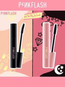 PINKFLASH Maskara Lentik Tahan Minyak 7g, Tahan Lama, Tidak Luntur, Tahan Air, Lembut, Tidak Menggumpal, Efek Makeup Sempurna Sepanjang Hari - Volume #1 - View 2