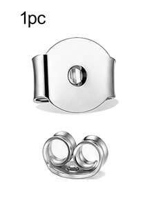 1/2/6/10pcs 925 Sterling Silver Hypoallergenic Earring Backs, Prevent Ear Stud Blockage, Suitable For Daily Wear - Earring Backs - View 18