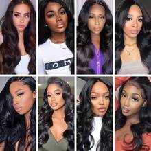 Body Wave Bundles Human Hair Brazilian Hair Weave Bundles 3 Bundle Human Hair Extensions Natural Colored Hair Tissage - Natural Black - View 9