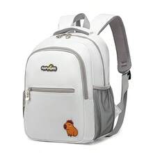 Beinuosen 1pc Boys & Girls Capybara Polyester Fabric Zipper Closure Casual Cute Backpack, Suitable For 3-8 Years Old, Daily Outings And Back To School Season - Multicolor - View 13