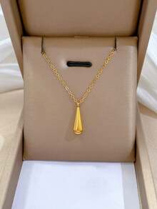 1pc Bohemian Style Minimalist Fashion Water Drop Pendant Design, Versatile Stylish Personalized Gift Suitable For Daily Wear, Perfect For Party, Special Occasions, Holiday Gifts, Women Casual And Vacation Multifunctional Accessory - Multicolor - View 5