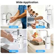 1pc 380ml Large Capacity Touchless Electric Smart Infrared Automatic Soap Dispenser, No-Press Quick Dispensing Pump For Home Detergent, Portable Hand Soap Bottle, Kitchen & Bathroom Gadget, Suitable For Schools, Hospitals, Hotels And Public Places, Spring New Arrival - View 13