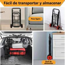 Portable Shopping Carts - Black - View 4