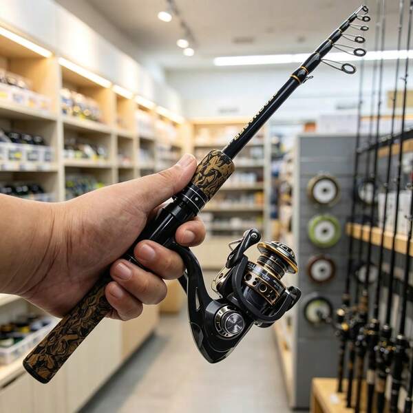 SEACHASER Ultralight Telescopic Fishing Rod And Reel Combo, Portable Lure Fishing Kit With Carry Bag For Freshwater Fishing